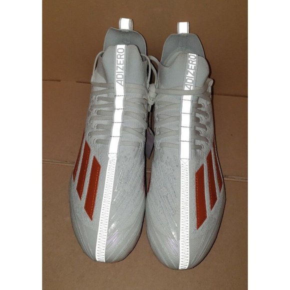 ADIDAS ADIZERO 22 FOOTBALL CLEATS MEN\'S SIZE 11 TEXAS COLORWAY HP8742 NEW main image 3